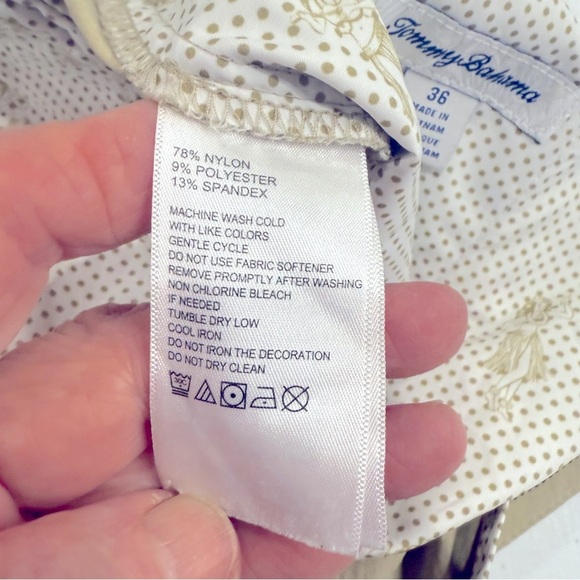 Tommy Bahama Chip Shot Shorts Tan Golf Performance 10-inch Men’s Size 36 - Picture 11 of 14